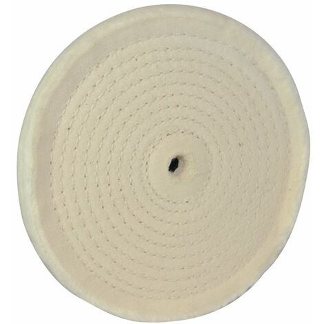 Disco Lucidatura Silverline 105888 - Per Smerigliatrici Da Banco, Cotone A Spirale, Foro 16mm - Foto 9