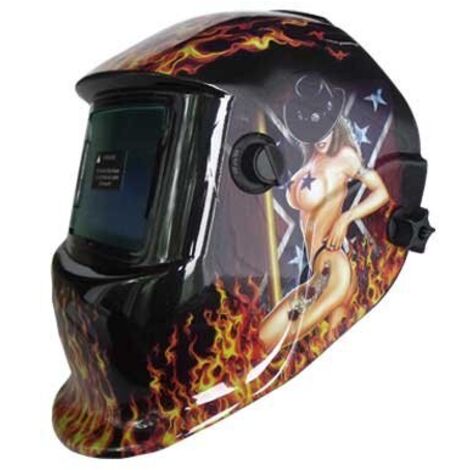Mauk 1758 - Casco da saldatura automatico, serie Exclusive, modello Pin Up