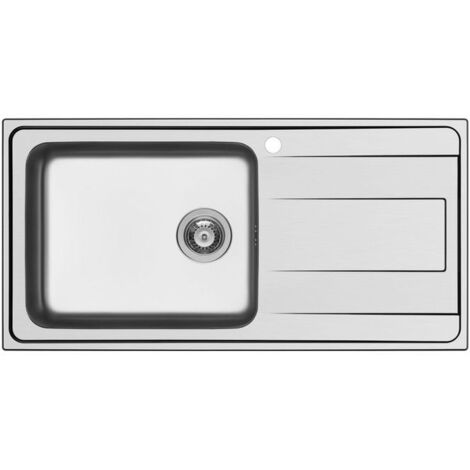 Lavello Roca 1 Vasca Acciaio Inox | 900x480 Mm, Con Gocciolatoio A Sinistra - Per Cucina - Foto 9