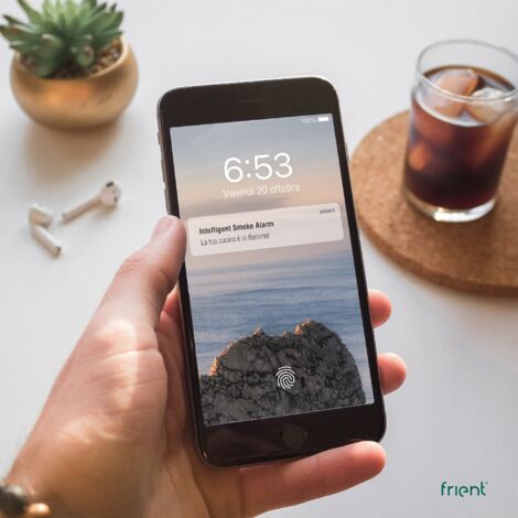 Rilevatore Gas Allarme Fumo Wireless Frient - Notifiche Istantanee Via App, Compatibile Con SmartThings E Home Assistant Rilevatore Fumo