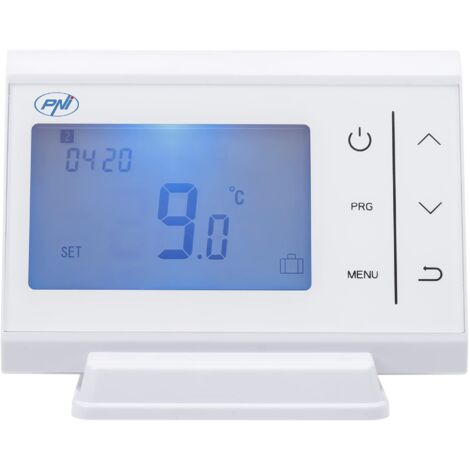 Termostato Wireless PNI CT60 Zigbee – Per Caldaia, Con Isteresi 0,2°, Modalità Programmata, Manuale E Antigelo