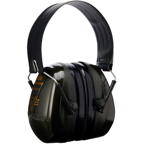 3M H520F-409-GQ Cuffie Protettive, Ripiegabili, 31 dB, Verde