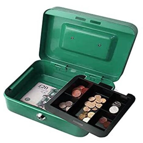 Cassetta Portavalori Kippen Verde - 200x160x90mm Con Inserito Monete | Sicurezza - Foto 9