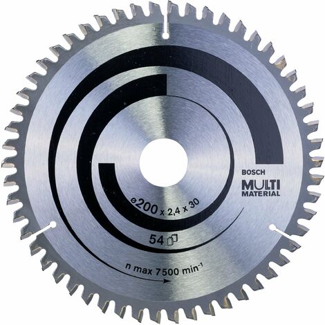 Bosch 2608640510 - Lama per sega circolare multi-materiale, dimensioni: 200 x 30 x 2,4 mm, 54 denti, 1 pezzo