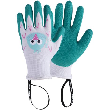 ROSTAING Guanti da Giardinaggio per Bambini Margot - Coppia di Guanti da Giardinaggio e Bricolage - per Le Mani Piccole e Delicate e la Sicurezza dei Vostri Bambini, Verde