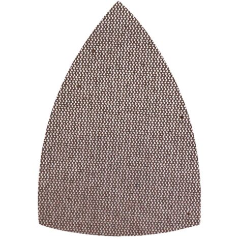 Mirka Abranet net delta dischi abrasivi per levigatrici triangolari 100x152x152 mm a strappo, grana P240, 50 pz., per levigare legno, stucco, vernice, plastica, 5421905025