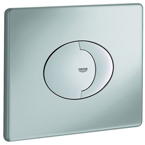 Grohe 38506P00 Skate Air Piastra di Azionamento WC, Doppio Scarico, Installazione Orizzontale, Cromo Satinato