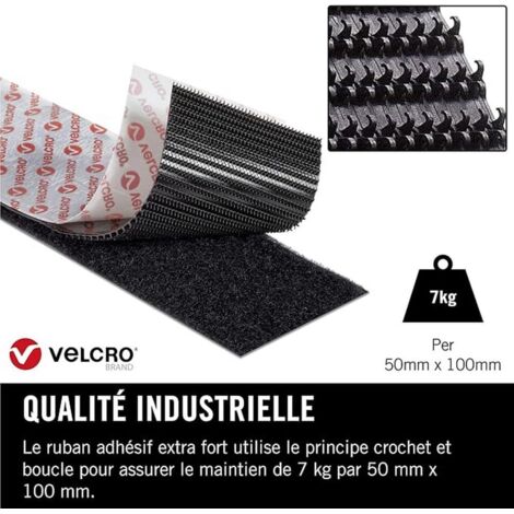 Velcro Adesivo Nastro Extra Strong Mm 50X1000 Nero | Leroy Merlin - Foto 6