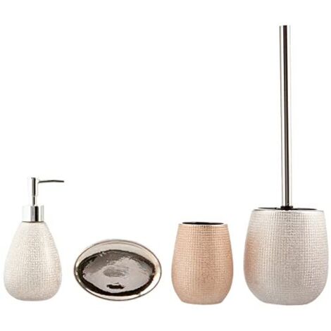 Set Scopino Per WC Axentia In Bambù - Design Moderno Con Portascopino - Foto 8