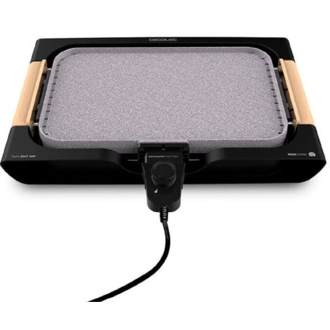 FIMEI Piastra Elettrica 1800W, Griglia da Tavolo Rivestimento Antiaderente, Piastra e Vassoio Lavabili in Lavastoviglie, Barbecue Elettrico Temperatura Regolabile, Interni ed Esterni