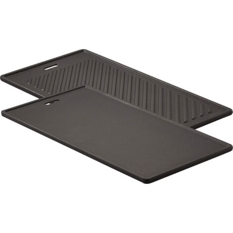 Piastra In Ghisa RÖSLE VIDERO 45x24 Cm – Doppio Lato (liscio E Scanalato) Per Carne E Piccoli Pezzi, Per Barbecue Rösle Videro Dal 2021, Resiste A 400°C