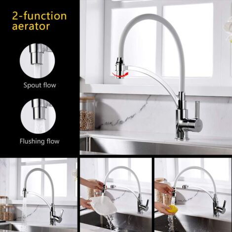 Flessibile Doccetta Estraibile Ricambio Rubinetto Miscelatore Cucina 120 Cm - Foto 7