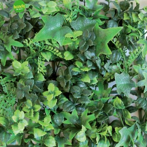TENAX Siepe Sintetica a Pannelli per Parete Giardino Verticale, Tipo Sottobosco, Divy 3D Panel Saltus 0,50 x 1 m, componibile per Decorazione e schermatura