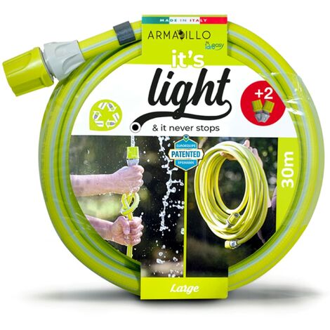 Tubo Acqua Giardino 30 Metri, Super Leggero per Acqua Potabile Canna Irrigazione Anti Nodo e Antitorsione
