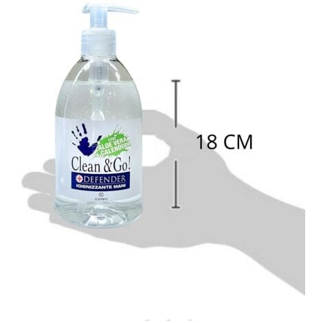 Rvm Beauty Srl - Gel Mani Igienizzante Aloe Vera, Antibatterico Profumato,  500 Ml