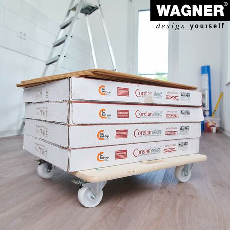 WAGNER Carrello da trasporto MM 1116 I 59 x 49 cm I 2 maniglie di trasporto  - per carichi pesanti e mobili I portata 250 kg I molto mobile I  certificato FSC® - 20111601