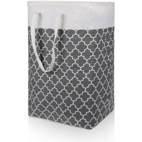 Cesto portabiancheria Pieghevole portabiancheria in Tela - Cesto della Biancheria con Manico, Organizzatore Borsa Stoccaggio in lino Portabiancheria Bagagli Sorter per Abbigliamento e Giocattoli #12