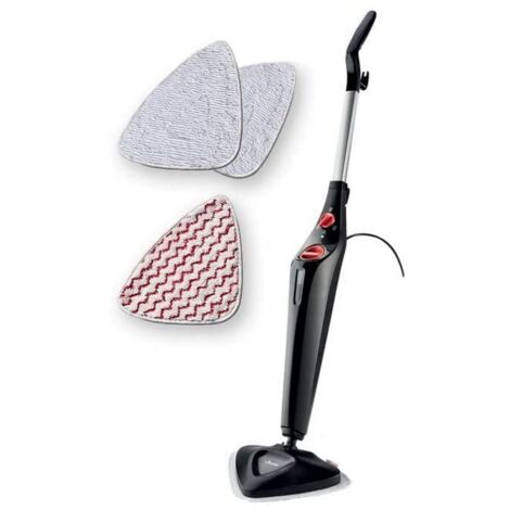 Vileda Steam PLUS con Power Padscopa a vaporepulizia e igiene con il vaporeelimina fino al 99.9% dei batteri e virusideale per tappeti, moquette e tutti i tipi di pavimentosenza uso di detergenti (1/2)