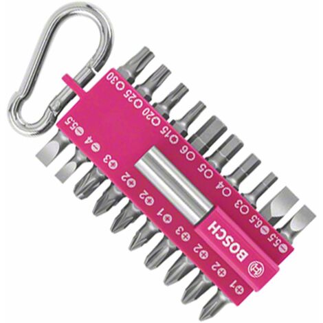Punte avvitatore Bosch 21 pezzi fucsia 25 millimetri