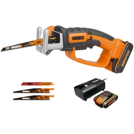 Seghetto a batteria Worx WG894E con batteria da 20V e caricabatterie lama 150 mm