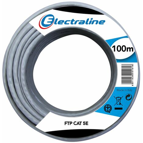Electraline 1011844 Ethernet Cavo di Rete FTP cat5E, 100 m (1/2)