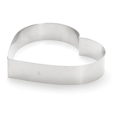 De Buyer 3077.14 - Anello da pasticceria a forma di cuore, ø 14 cm Diamètre 18 (1/2)