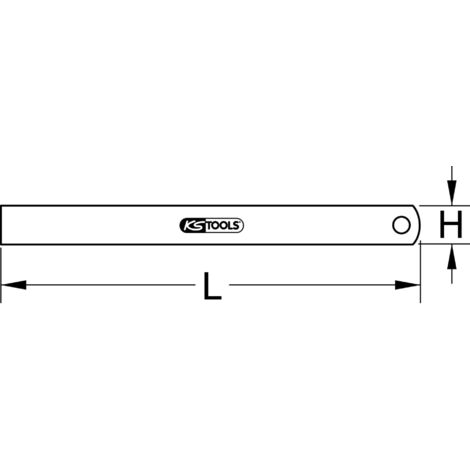KS Tools 300.0111 Riga in acciaio semi-flessibile,500mm
