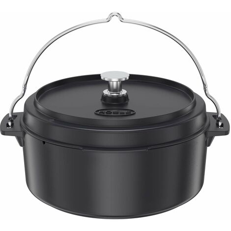 Rosle VARIO Dutch Oven, Forno Olandese di Elevata Qualità in Ghisa Smaltata, Coperchio Utilizzabile come Padella con Maniglia, 8.5 L (1/5)