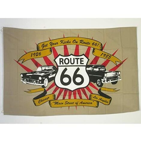 AZ FLAG Bandiera Strada 66 150x90cm - Bandiera Road 66 - Americana