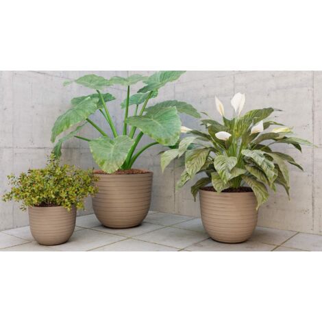 Vaso Havana Horizon 40cm Calcare - Design Moderno Per Interno Ed Esterno