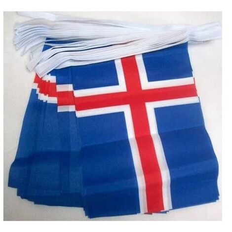 Ghirlanda Di Bandiere Giapponesi - Festone Da 6 Metri Con 20 Bandiere 15x21 Cm In Poliestere - Foto 4