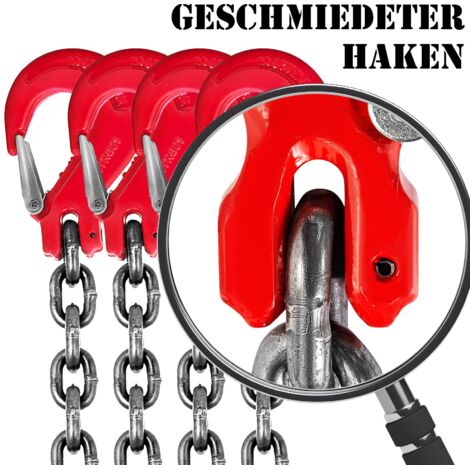 Gancio Choker 2 Ganci Per Choker Gripon G80 Da 3/8" - Acciaio Forgiato, WLL 6900 Libbre, Per Sollevamento E Traino Gancio Choker Grado G80 - Foto 9