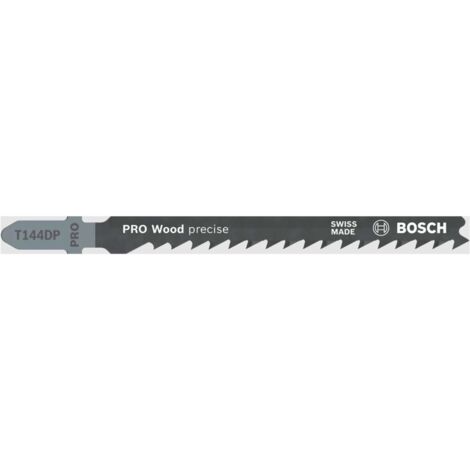 Bosch Professional 100 x Lame per seghetto alternativo T 144 DP Precision for Wood (per Legno tenero, straight cut, accessorio Seghetto alternativo)