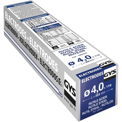 Gys 110 Elettrodi Rutili E6013, Diametro 4.0 Mm - 085053