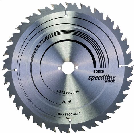 Bosch Speedline Wood Lama per sega da banco 315x30 mm per legno