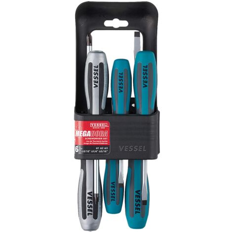 VESSEL 9006HS - Set di 6 cacciaviti a percussione "Megadora Impacta"