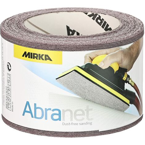 Mirka Abranet rotolo abrasivo netto 75 mm x 10 m a strappo / grana P600 / 1 rotolo / per levigare legno, stucco, vernice, plastica / 545BI001613R