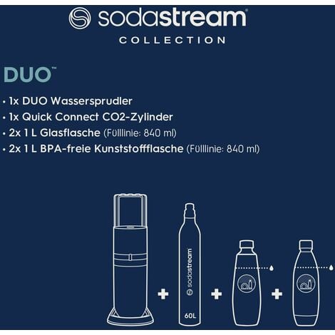 SodaStream Gasatore d'Acqua per Trasformare l'Acqua in Acqua