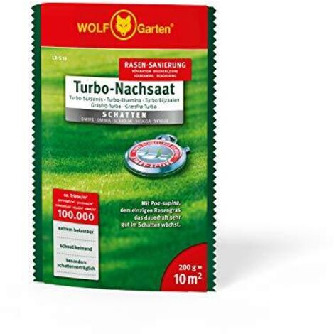 WOLF-Garten 3826610 LR-S 10 TURBO-Rechsaat SHADOW per 10 m² 1 pz. (1/4)