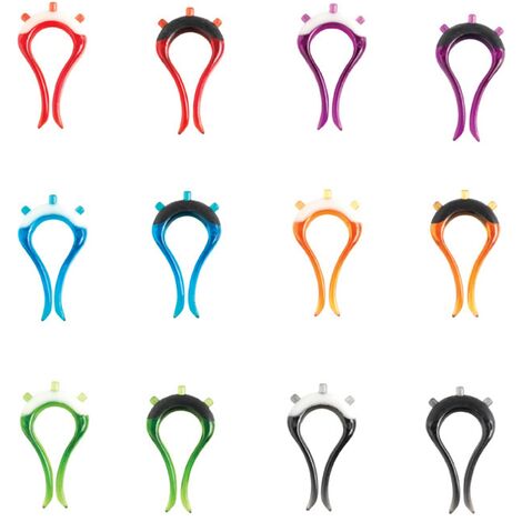 Mastrad F01755 - Set di 12 segnabicchieri, Colori Assortiti (1/5)