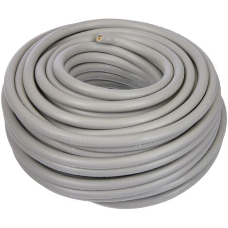 Electraline 20607088- Matassa di cavo 25 metri, colore: Grigio (1/3)