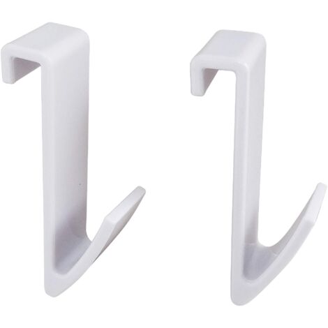 SOMATHERM FOR YOU SPB-Set di 2 Ganci per Tubo Piatto Bianco Asciugamano Asciutto, None (1/2)