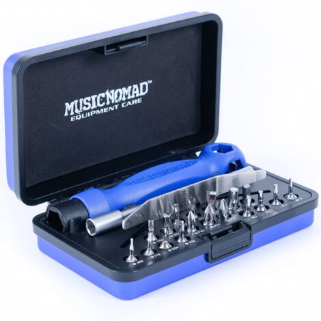 MusicNomad MN229 Premium 26 Pcs. Guitar Tech Screwdriver & Wrench Set - Utensile per strumenti (1/4)