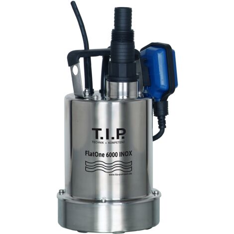 T.I.P. Edelstahl Drainagetauchpumpe - Effiziente Poolentwässerungspumpe, 6.000l/h, 1mm flachabsaugend, Rückschlagventil, 6m Förderhöhe, FlatOne6000 IX, 30440 T.I.P. Edelstahl Drainagetauchpumpe - Effiziente Poolentwässerungspumpe, 6.000l/h, 1mm flachabsaugend, Rückschlagventil, 6m Förderhöhe, FlatOne6000 IX, 30440