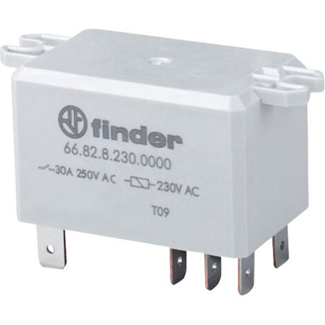 Contattore Finder Serie 22 6 Contatti 40A 230V: Relè Modulare Per Guida DIN 35mm, 4 Contatti Di Lavoro