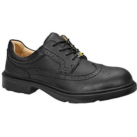 ELTEN OFFICER ESD S2, scarpe antinfortunistiche da uomo, leggere, puntale in acciaio, materiale tomaia: pelle, fodera interna: fodera in pelle, taglia 42 (1/4)
