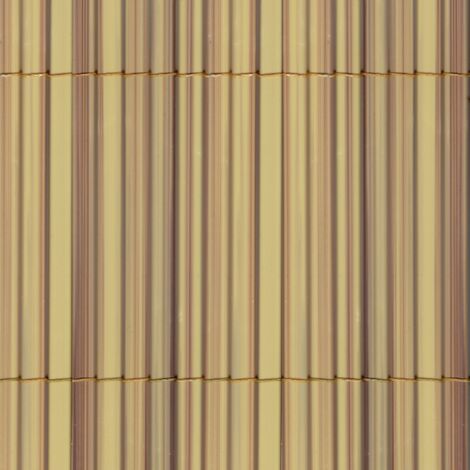 TENAX Colorado 1,00x5 m Naturale, Canniccio Sintetico a Canne Intere da 7mm, Schermante Frangivista in PVC per Giardino, Balcone e Terrazza