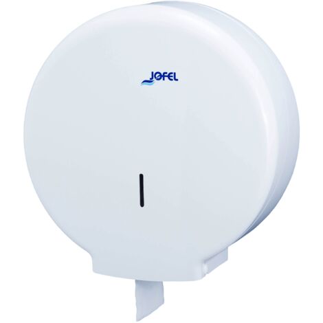 Jofel - Distributore industriale grande di rotoli di carta, distributore di rotoli di carta fino a 400 m, diametro massimo 260 mm, anima da 45 mm, ideale per bagni pubblici, Azur AE55000 (1/3)