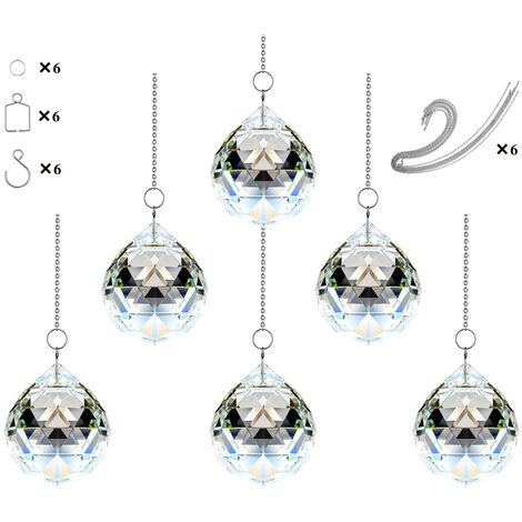 Crystalsuncatcher - 20 Ciondoli A Forma Di Prisma Con Sfera Di
