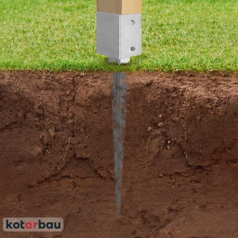 Supporto Per Pali KOTARBAU Zincato - Ancoraggio A Terra Per Costruzioni - Foto 3